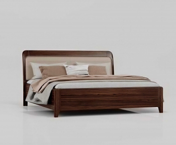 Modern Double Bed-ID:929661041