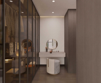 Modern Clothes Storage Area-ID:546791081