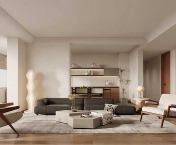 Modern A Living Room-ID:666416884