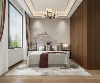 New Chinese Style Bedroom-ID:508548973