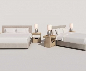 Modern Double Bed-ID:140495064