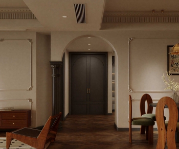 French Style A Living Room-ID:740638973