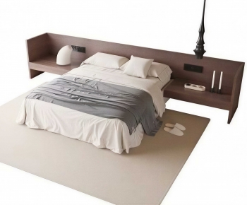 Modern Double Bed-ID:826957942