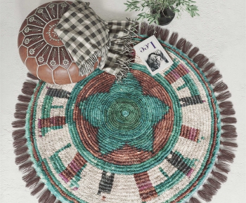 Nordic Style Circular Carpet-ID:848139059