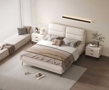 Modern Double Bed-ID:838509083