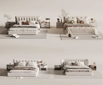 Modern Double Bed-ID:902034044