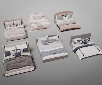 Modern Double Bed-ID:180794002