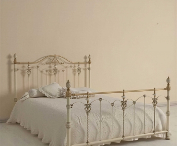 American Style Double Bed-ID:196196085