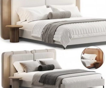 Modern Double Bed-ID:796079649