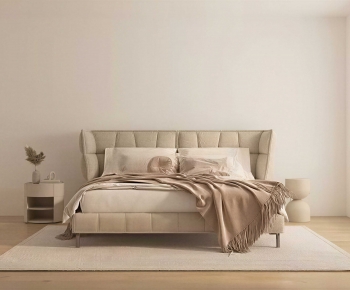 Modern Double Bed-ID:382071973