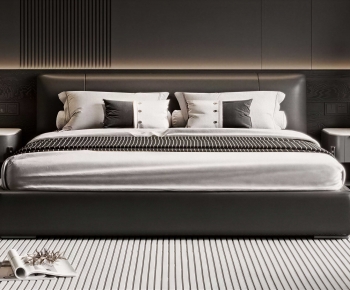 Modern Double Bed-ID:154716974