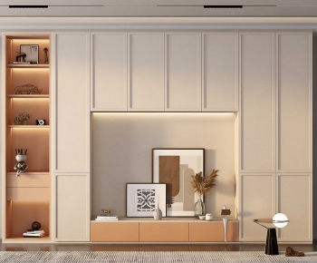 Simple European Style TV Cabinet-ID:604059794