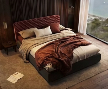 Modern Double Bed-ID:169275051