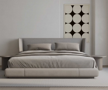 Modern Double Bed-ID:565376045