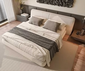 Modern Double Bed-ID:552728891