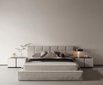 Modern Double Bed-ID:864497909