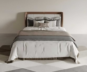 Modern Double Bed-ID:314773081