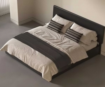 Modern Double Bed-ID:804663907