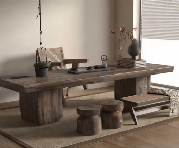 New Chinese Style Tea Tables And Chairs-ID:694009078