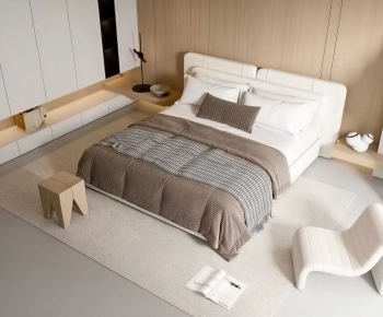 Modern Double Bed-ID:934067017