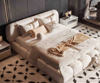 Modern Double Bed-ID:622644902