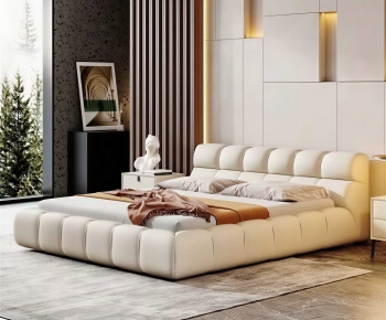 Modern Double Bed-ID:211108927