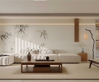 New Chinese Style A Living Room-ID:105724109