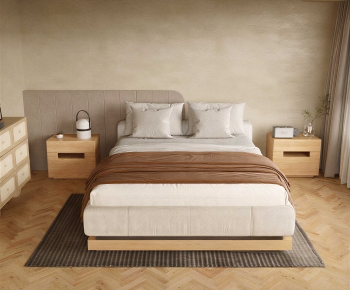 Wabi-sabi Style Bedroom-ID:814948086