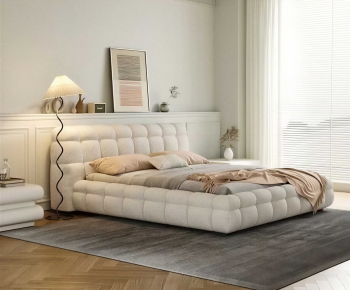 Modern Double Bed-ID:119025956