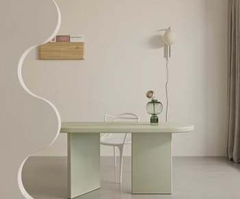 Modern Computer Desk And Chair-ID:982577094