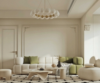 French Style A Living Room-ID:739972111
