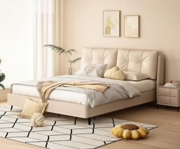 Modern Double Bed-ID:562361006