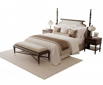 American Style Double Bed-ID:774571909
