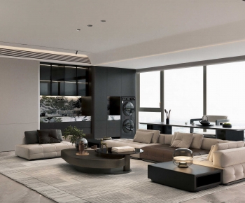 Modern A Living Room-ID:863730915
