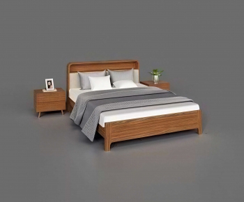 Modern Double Bed-ID:320849905