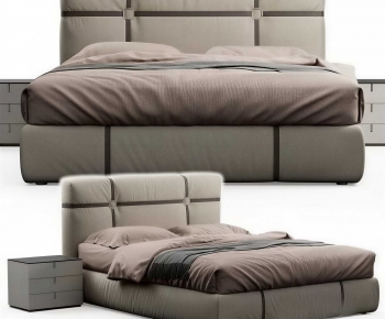 Modern Double Bed-ID:578704129
