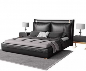 Modern Double Bed-ID:842207918