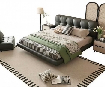 Modern Double Bed-ID:322766078