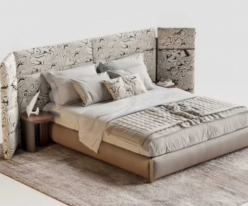 Modern Double Bed-ID:738239057