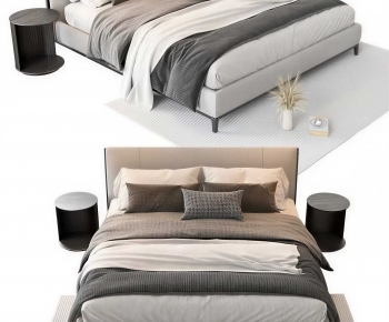 Modern Double Bed-ID:712999115