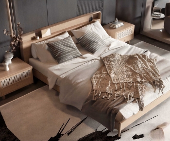 Modern Double Bed-ID:275430923