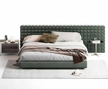 Modern Double Bed-ID:778601889