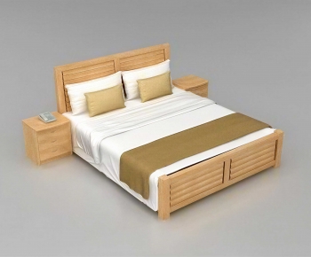 Modern Double Bed-ID:995222092
