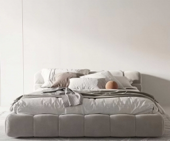 Modern Double Bed-ID:188656092