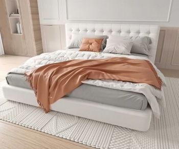 Modern Double Bed-ID:155128006