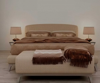 Modern Double Bed-ID:240343092