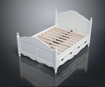 French Style Double Bed-ID:654412985