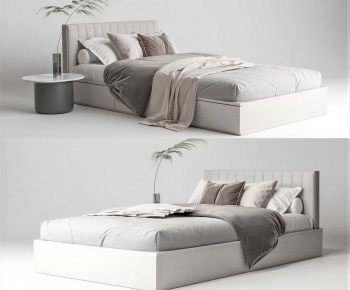Modern Double Bed-ID:840204956