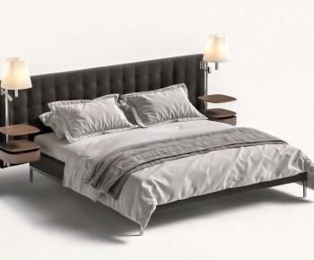 Modern Double Bed-ID:845298051