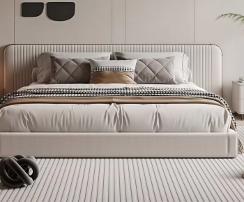 Modern Double Bed-ID:793855916